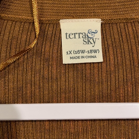 ❌SOLD❌1X Terra & Sky Leopard Print Cardigan - Picture 4 of 6